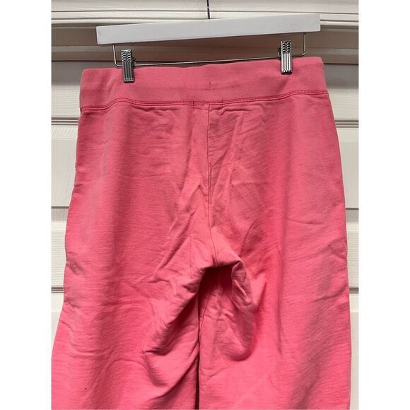 Polo Jeans Company Pink Monogram Patch Cropped Sweat Pants sz M EUC - Picture 5 of 6